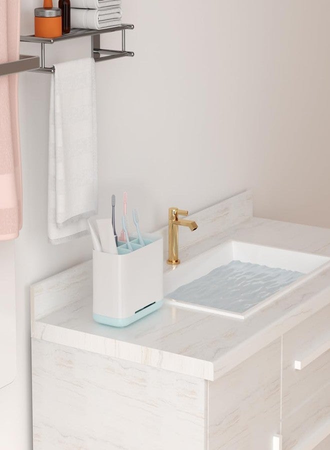 Leawall Easy-Store Toothbrush Caddy, Bathroom Toothbrush Toothpaste Tube Holders Organizer Container Stand Storage Box (Multicolor,Pack Of 1) - Plastic - Image 5